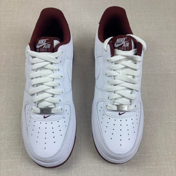 🍷 2022 Nike Air Force 1 Low '07 “White Dark Beetroot” 9M - Picture 3 of 6